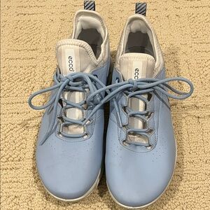 Ecco Sky Blue Lace-Up Golf Shoe size 38